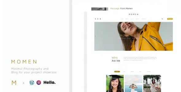 Momen – Photography & Blog Elementor Template Kit