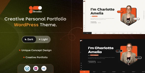 Brodie – Personal Portfolio WordPress Theme