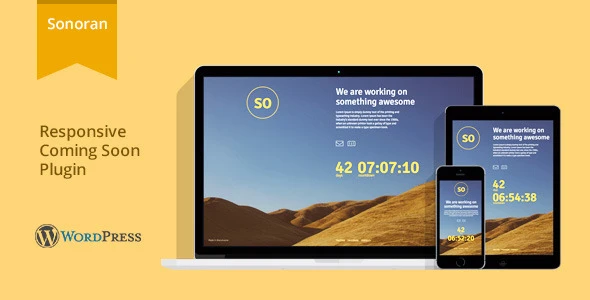 Sonoran – Responsive WordPress Coming Soon Plugin