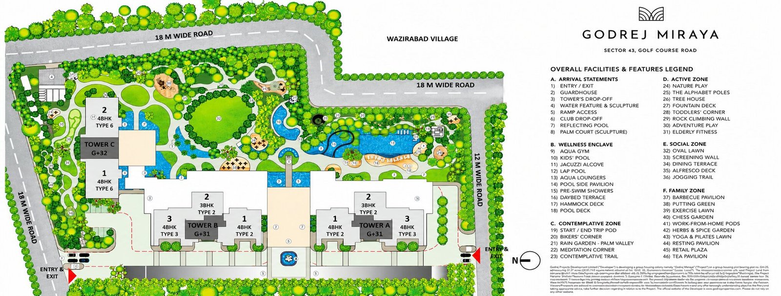 Master site plan / tower layou